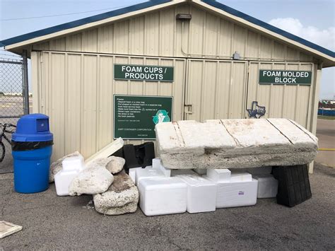 Styrofoam recycling near me - 1) Styrofoam must be clean. 2) No stickers or tape. 3) Please no food containers – these are not accepted in this program. 4) It would be helpful if items are placed in clear plastic bags when disposing. If you have questions regarding your items, please call the Drop-Off Hotline at 1-866-362-6326. Also, for more information about Eco ...